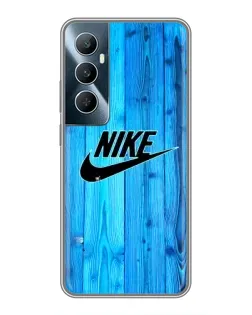 Чехол для Realme C65 с картинкой «Голубое дерево Nike»