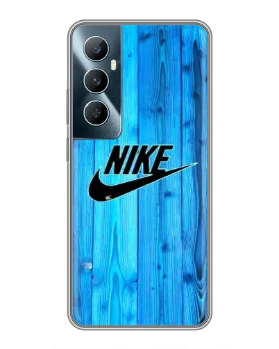 Чехол для Realme C65 с картинкой «Голубое дерево Nike»