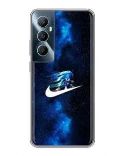 Чехол для Realme C65 с картинкой «Звездный путь Nike»