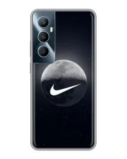 Чехол для Realme C65 с картинкой «Nike в стиле граффити»