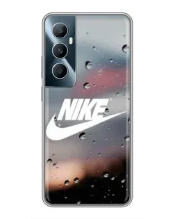 Чехол для Realme C65 с картинкой «Nike в стиле ретро»