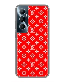 Чехол для Realme C65 с картинкой «Яркий паттерн LV»