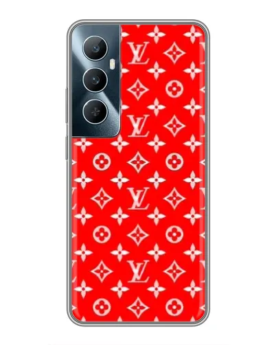 Чехол для Realme C65 с картинкой «Яркий паттерн LV»