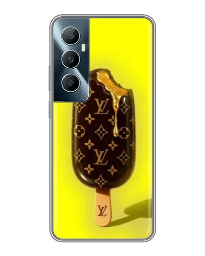 Чехол для Realme C65 с картинкой «Мороженое от LV»