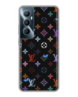 Чехол для Realme C65 с картинкой «Цветная монограмма LV»