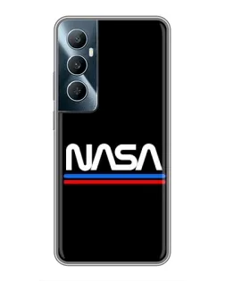 Чохол для Realme C65 з картинкою «NASA — класика Red Blue»