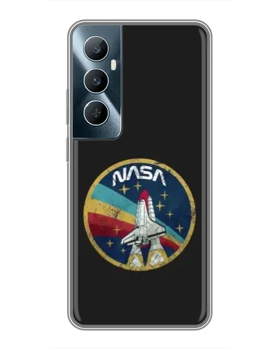Чехол для Realme C65 с картинкой «NASA — эмблема миссии»