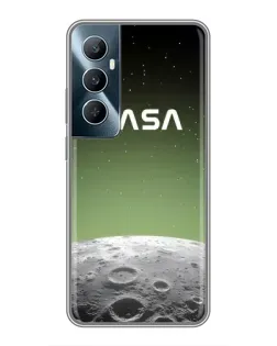 Чехол для Realme C65 с картинкой «NASA — лунный градиент»
