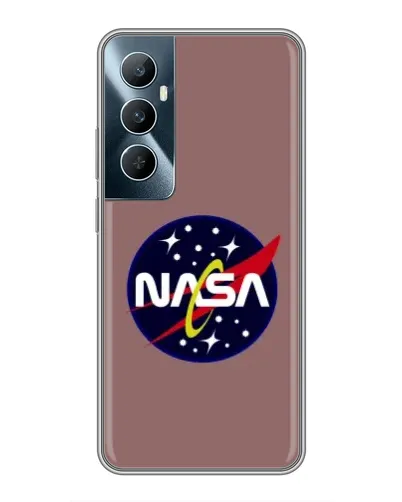 Чехол для Realme C65 с картинкой «NASA — ретро космос»