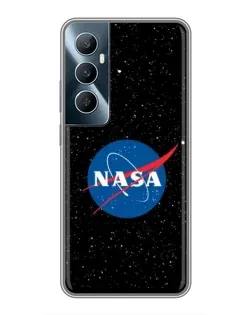 Чехол для Realme C65 с картинкой «NASA — звездное небо»