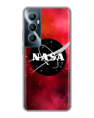 Чехол для Realme C65 с картинкой «NASA — красная туманность»