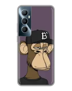 Чехол для Realme C65 с картинкой «Bored Ape в кепке»