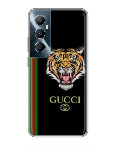 Чехол для Realme C65 с картинкой «Тигр Gucci»