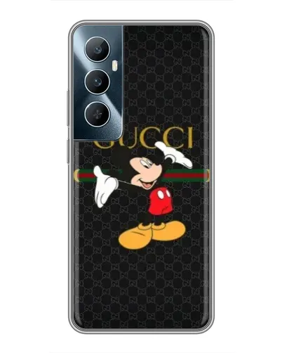 Чехол для Realme C65 с картинкой «Микки Маус Gucci»