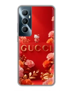 Чехол для Realme C65 с картинкой «Gucci — золотой сад»
