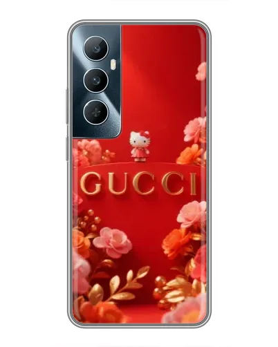 Чехол для Realme C65 с картинкой «Gucci — золотой сад»