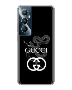 Чехол для Realme C65 с картинкой «Gucci — серебряная змея»
