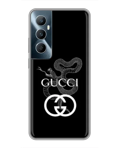 Чехол для Realme C65 с картинкой «Gucci — серебряная змея»