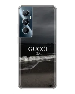 Чехол для Realme C65 с картинкой «Gucci — морской прибой»