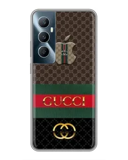 Чехол для Realme C65 с картинкой «Gucci — брендированный десерт»