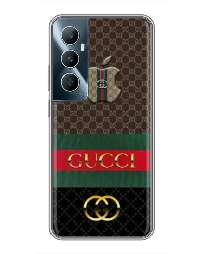 Чехол для Realme C65 с картинкой «Gucci — брендированный десерт»