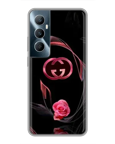Чехол для Realme C65 с картинкой «Gucci — неоновая роза»