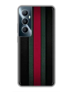Чехол для Realme C65 с картинкой «Gucci — неоновая линия»