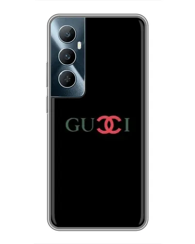 Чехол для Realme C65 с картинкой «Gucci — красный градиент»