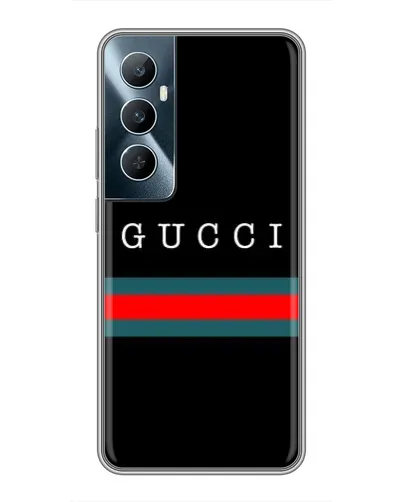 Чехол для Realme C65 с картинкой «Gucci — красный пояс»