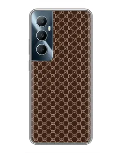 Чехол для Realme C65 с картинкой «Gucci — шоколадная сетка»