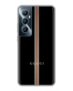 Чехол для Realme C65 с картинкой «Gucci — строгая линия»