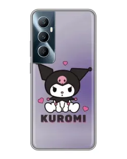 Чохол для Realme C65 з картинкою «Kuromi — фіолетовий арт»