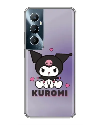 Чохол для Realme C65 з картинкою «Kuromi — фіолетовий арт»