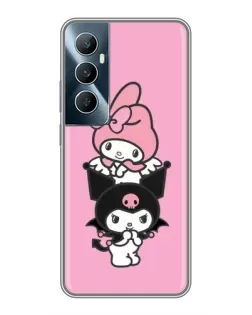 Чохол для Realme C65 з картинкою «My Melody та Kuromi»