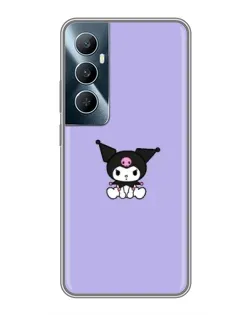 Чохол для Realme C65 з картинкою «Kuromi — фіолетовий мінімалізм»