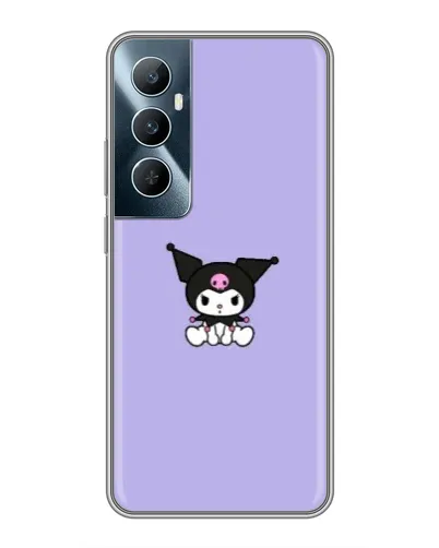 Чохол для Realme C65 з картинкою «Kuromi — фіолетовий мінімалізм»