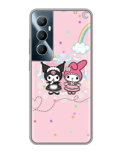 Чохол для Realme C65 з картинкою «My Melody та Kuromi»