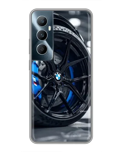 Чехол для Realme C65 с картинкой «Колесо BMW вблизи» Чехол для Realme C65 с картинкой «Колесо BMW вблизи»