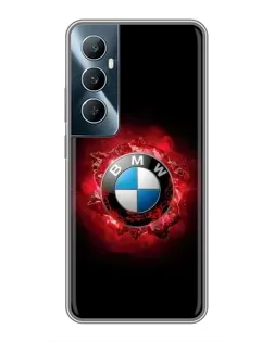 Чехол для Realme C65 с картинкой «Логотип BMW — вспышка»