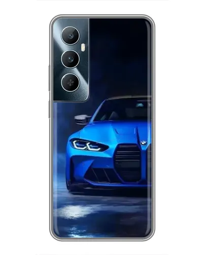 Чехол для Realme C65 с картинкой «Голубая BMW M4» Чехол для Realme C65 с картинкой «Голубая BMW M4»