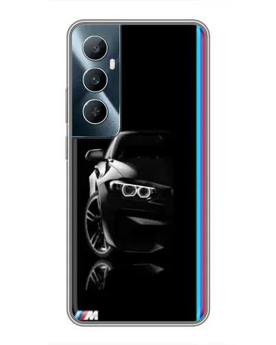 Чехол для Realme C65 с картинкой «Силуэт BMW в темноте» Чехол для Realme C65 с картинкой «Силуэт BMW в темноте»