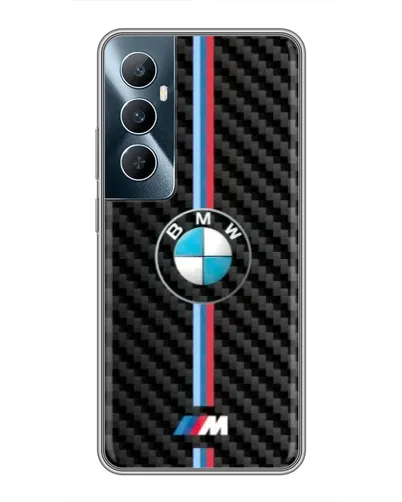 Чехол для Realme C65 с картинкой «Эмблема BMW и карбон» Чехол для Realme C65 с картинкой «Эмблема BMW и карбон»