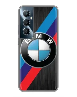 Чехол для Realme C65 с картинкой «BMW M-stripes стиль»