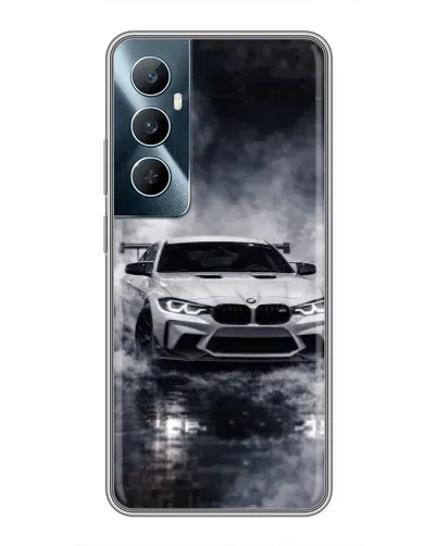 Чехол для Realme C65 с картинкой «BMW сквозь туман» Чехол для Realme C65 с картинкой «BMW сквозь туман»
