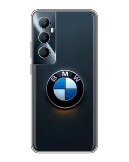 Чехол для Realme C65 с картинкой «Логотип BMW — минимализм»