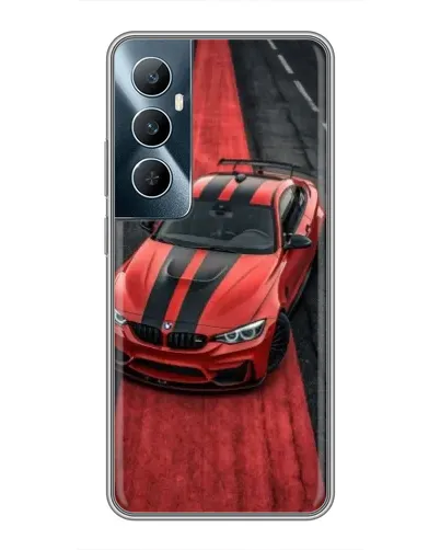 Чехол для Realme C65 с картинкой «BMW на красной дорожке» Чехол для Realme C65 с картинкой «BMW на красной дорожке»
