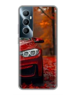 Чехол для Realme C65 с картинкой «Осенняя BMW M4»