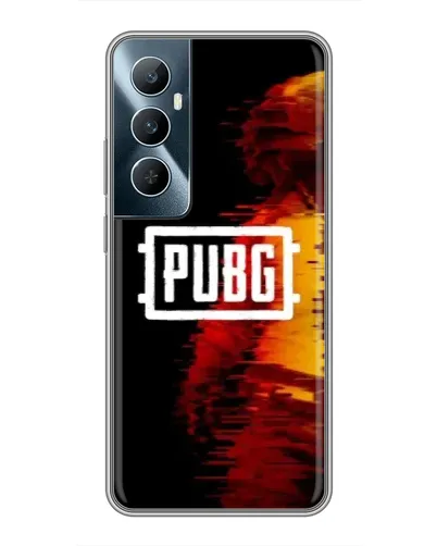 Чохол для Realme C65 з картинкою «Яскравий логотип PUBG»