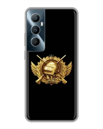 Чохол для Realme C65 з картинкою «PUBG — помаранчевий градієнт»