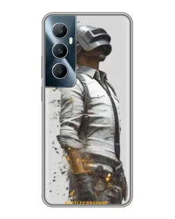 Чохол для Realme C65 з картинкою «PUBG — боєць у пилу»